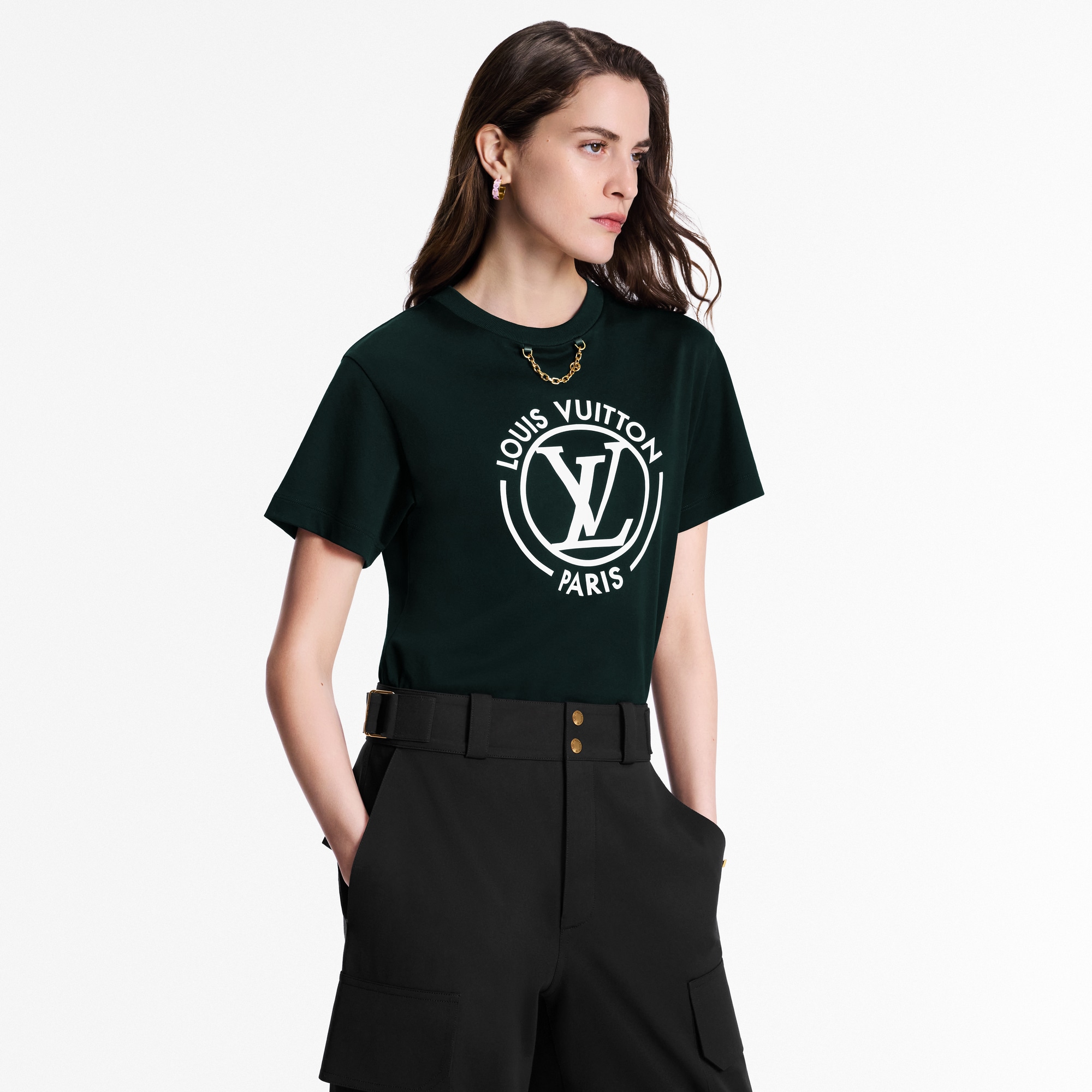Flocked LV T-Shirt - Ready-to-Wear | LOUIS VUITTON